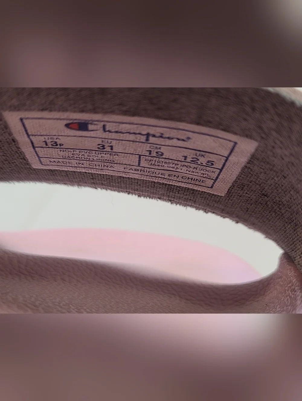 Champion Girls Pink Verstile Slide Sandals EUC Size 13